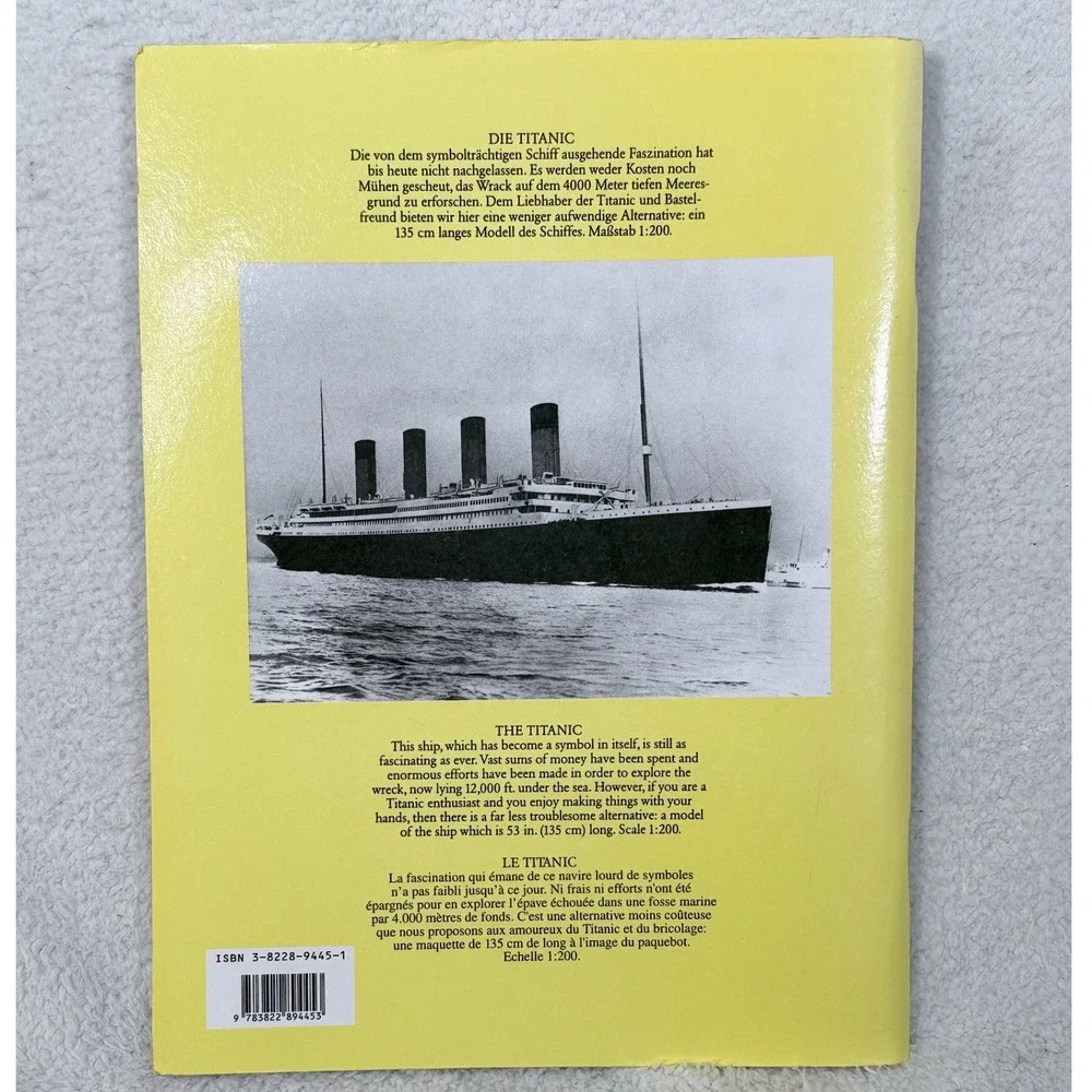 The Complete Guide To Building The Titanic Taschen Paper Model Book Scale 1:200
